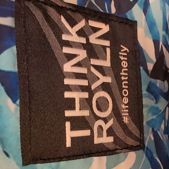 Think Royln #Lifeonthefly Blue Botanical Puffer  Crossbody Bag - Picture 11 of 11